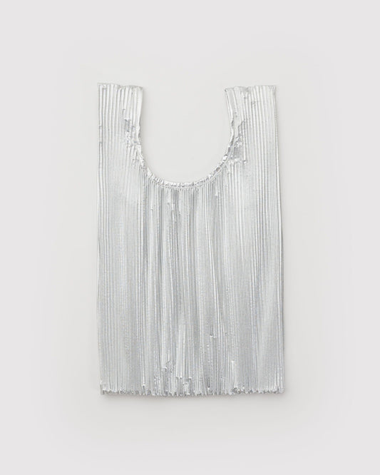 Baggu Essential - Pleated Baggu Chrome Metallic