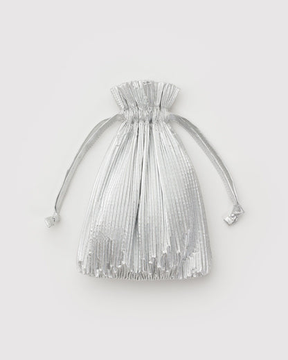 Baggu Essential - Pleated Baggu Chrome Metallic
