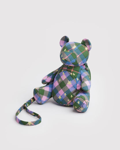 Baggu Classic - Bear Baggu Green Star Plaid