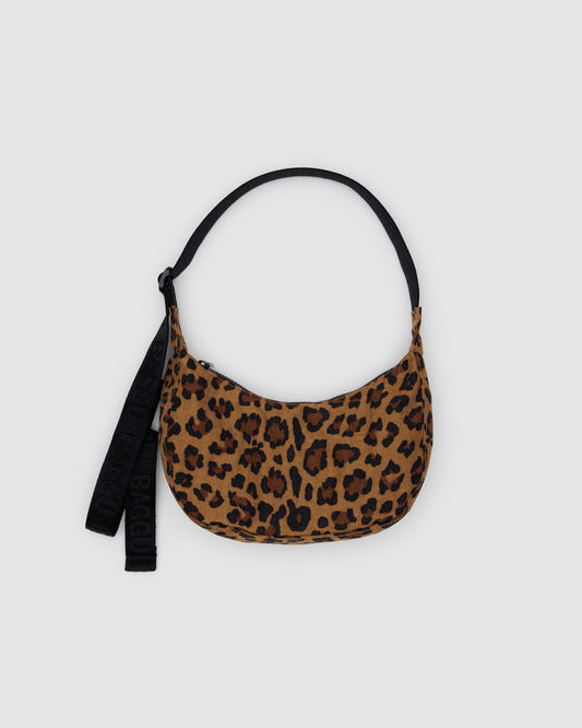 Baggu Discount - Small Nylon Crescent Bag Leopard