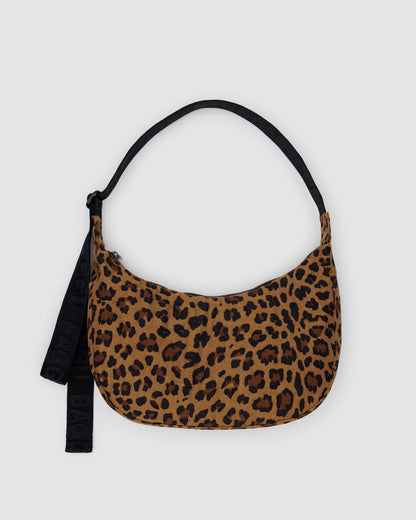 Baggu Best Seller - Medium Nylon Crescent Bag Leopard