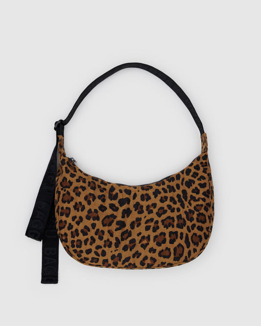 Baggu Best Seller - Medium Nylon Crescent Bag Leopard