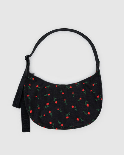 Baggu Recommended - Medium Nylon Crescent Bag Painted Wildflower