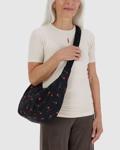 Baggu Recommended - Medium Nylon Crescent Bag Painted Wildflower