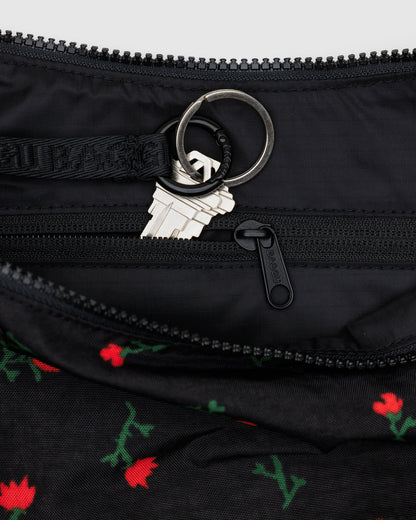 Baggu Recommended - Medium Nylon Crescent Bag Painted Wildflower