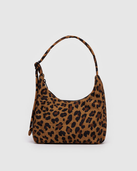 Baggu Hot Sale - Mini Nylon Shoulder Bag  Leopard