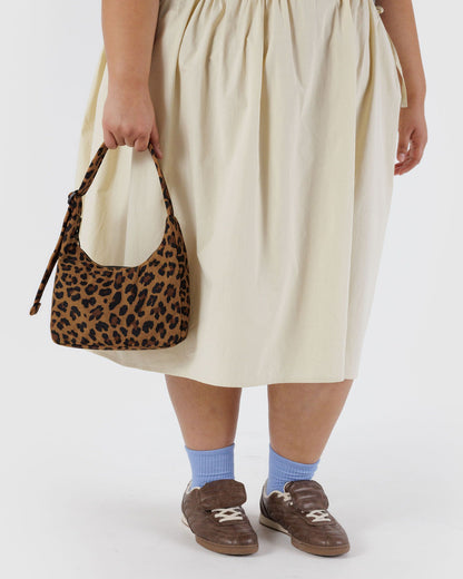 Baggu Hot Sale - Mini Nylon Shoulder Bag  Leopard