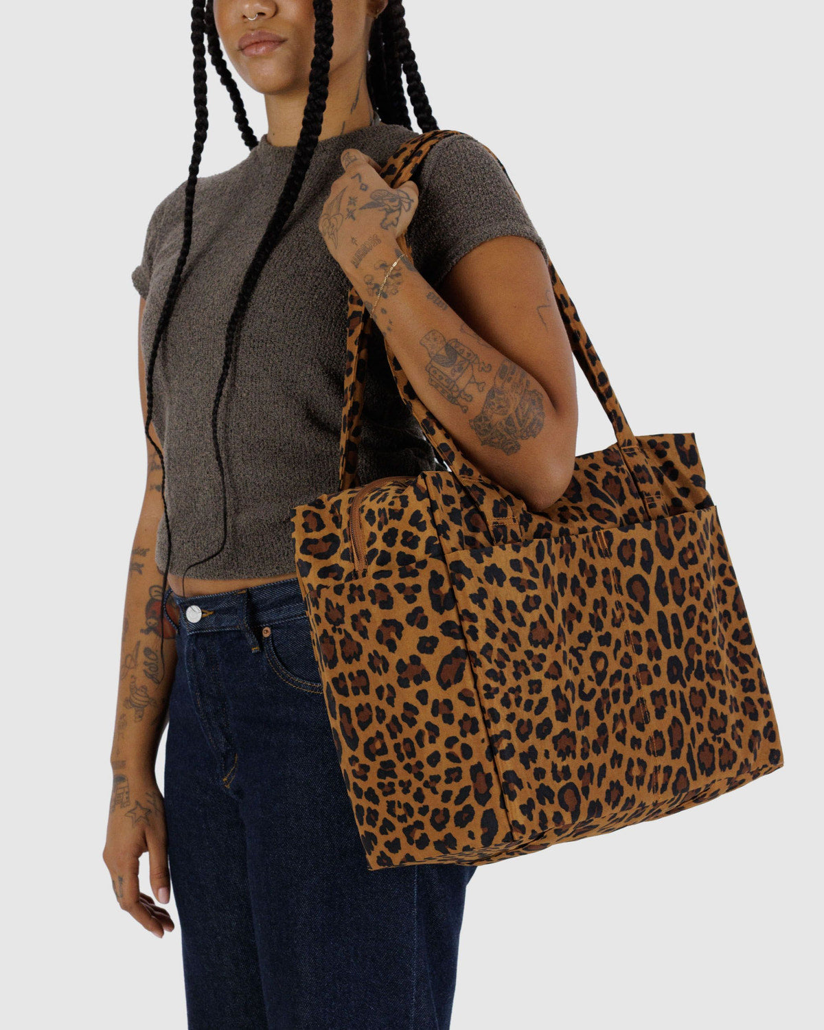 Baggu Customer Favorite - Small Cloud Carry-On Leopard