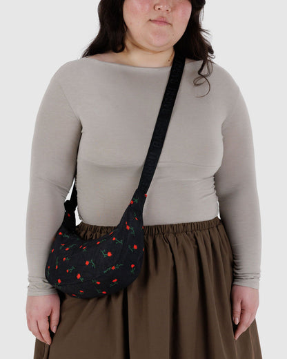 Baggu Hot Sale - Small Nylon Crescent Bag Painted Wildflower