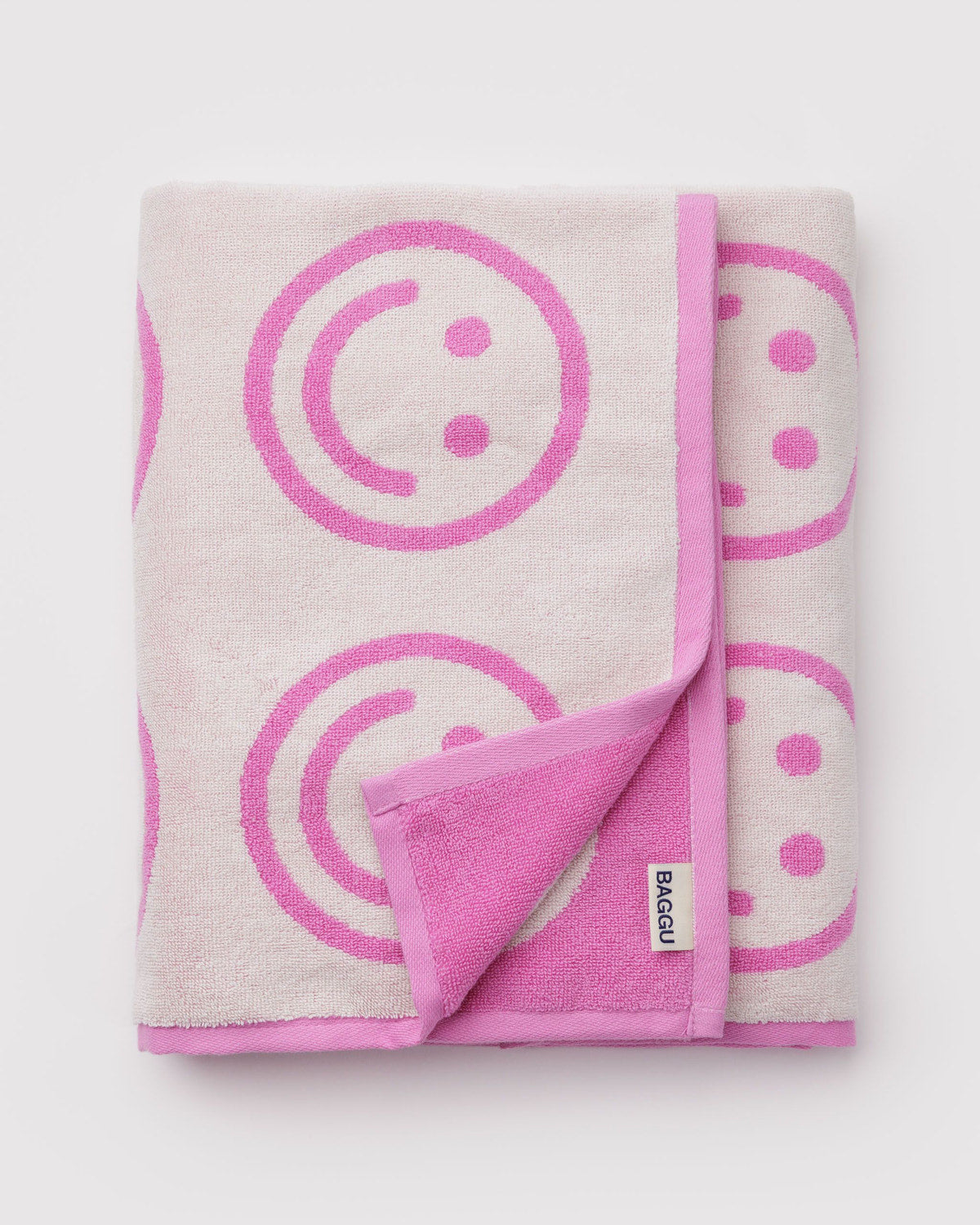 Baggu Signature - Bath Towel Happy Pink