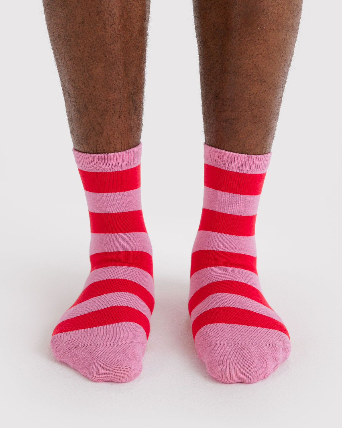 Baggu Discount - Crew Sock Pink Stripe
