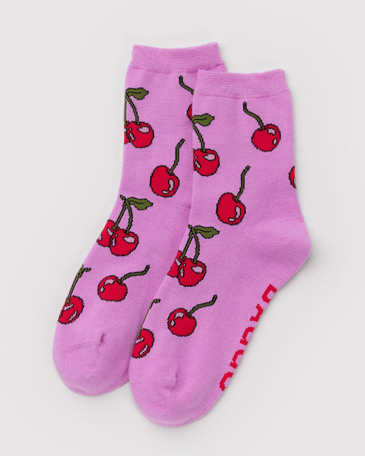 Baggu Sale - Crew Sock Cherries
