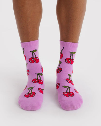 Baggu Sale - Crew Sock Cherries