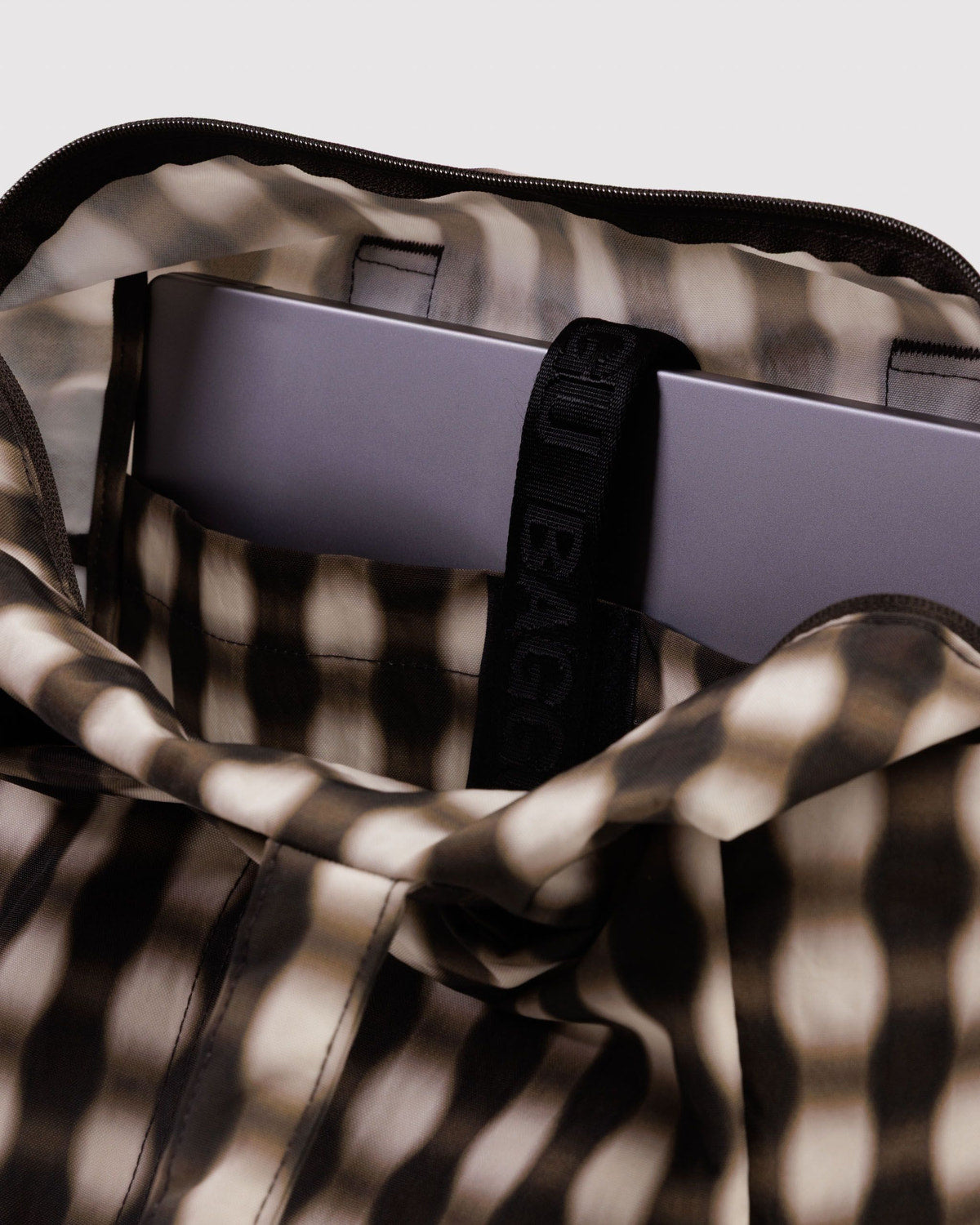Baggu Premium - Everyday Cloud Bag Blurred Gingham Brown