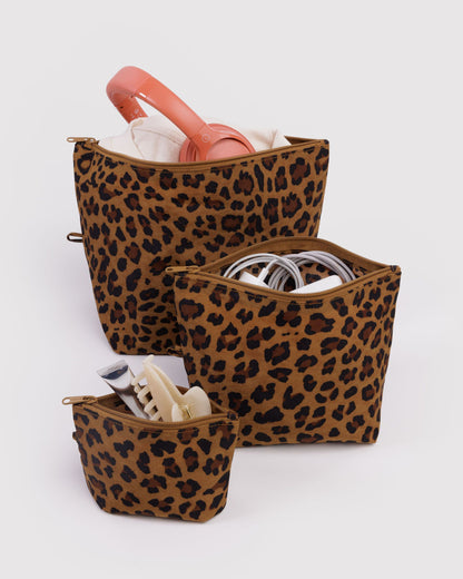 Baggu Everyday - Go Pouch Set Leopard
