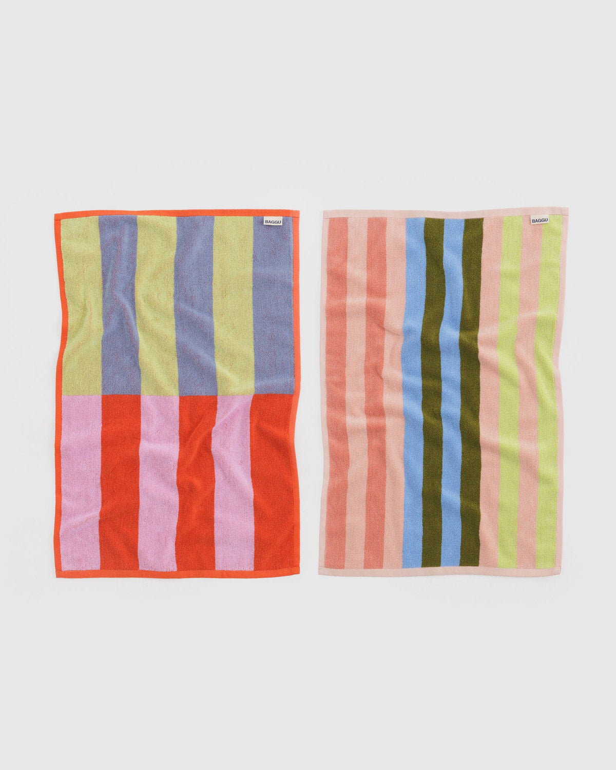 Baggu Exclusive - Hand Towel Set of 2 Pool Stripe Mix