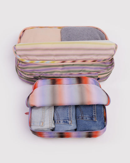 Baggu Signature - Large Packing Cube Set Gradient Stripes