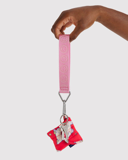 Baggu Special Offer - Logo Keychain Pink Happy