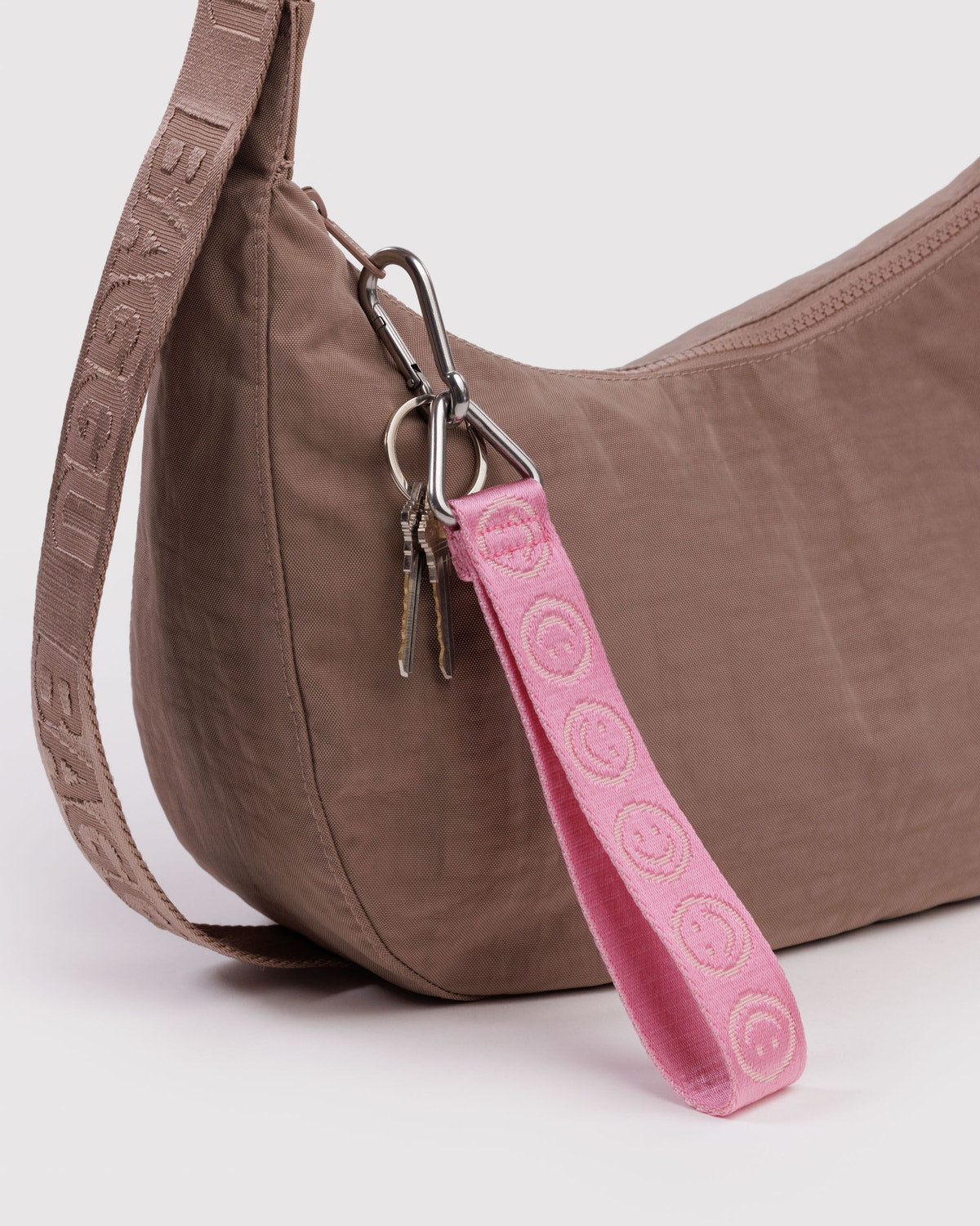 Baggu Special Offer - Logo Keychain Pink Happy