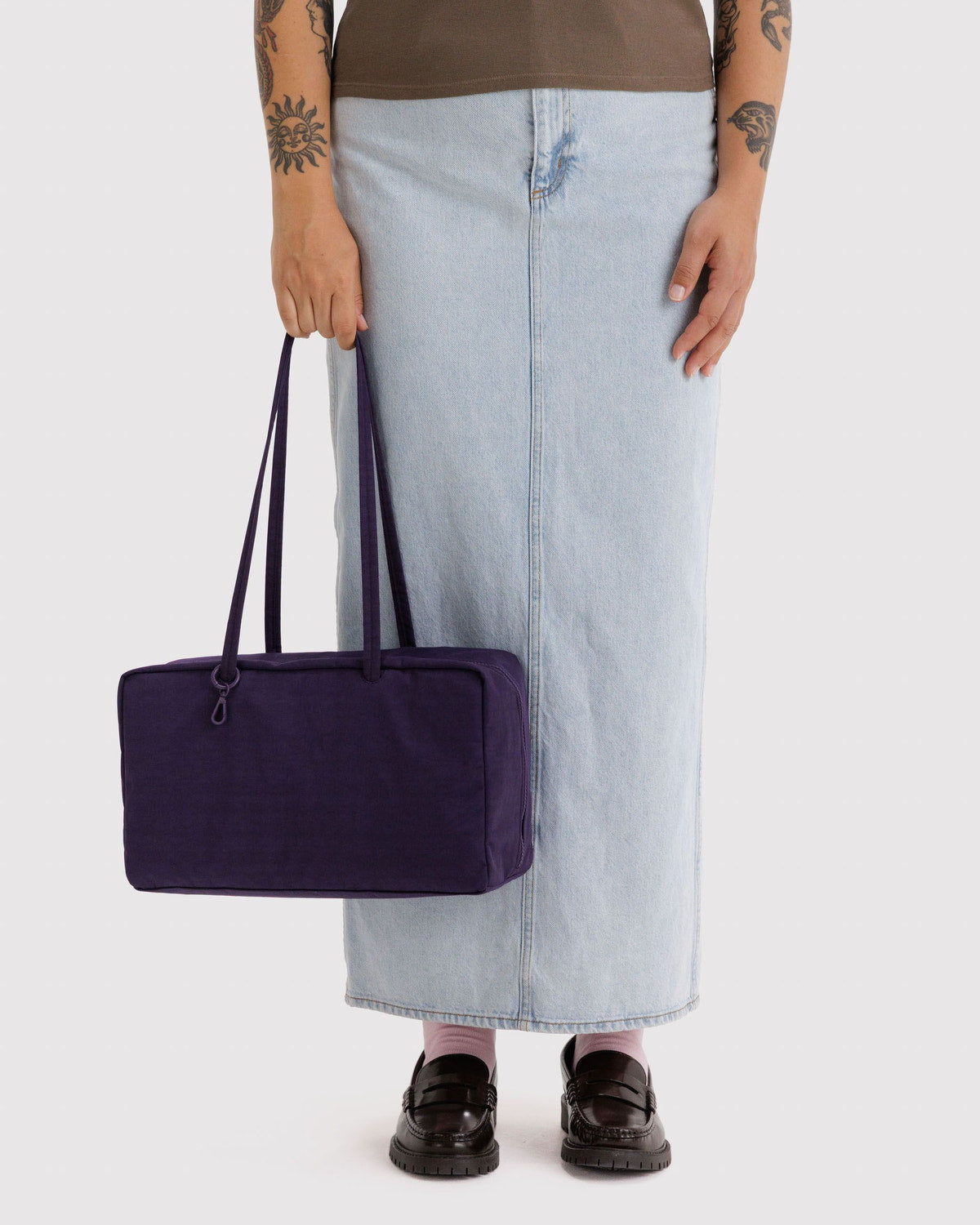 Baggu Everyday - Medium Nylon Bowler Bag Fig