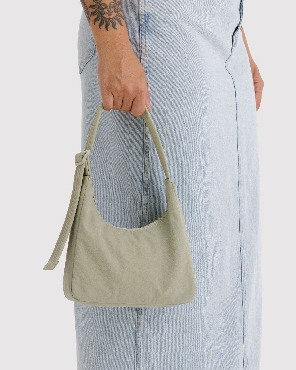 Baggu Trending - Mini Nylon Shoulder Bag  Celadon