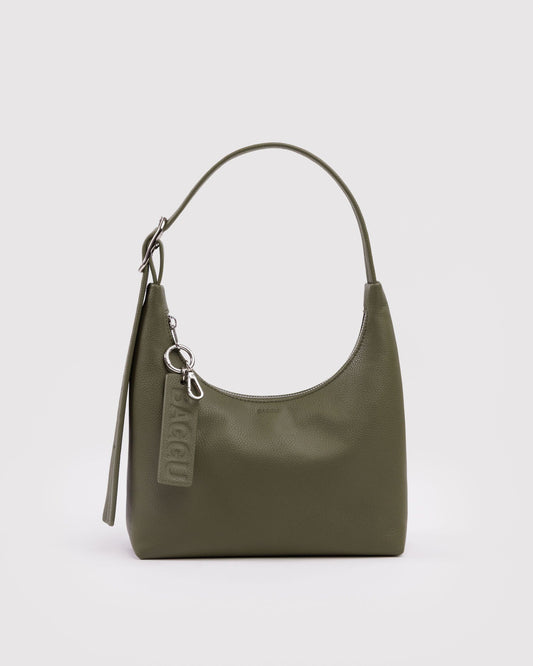 Baggu Everyday - Mini Recycled Leather Shoulder Bag Loden