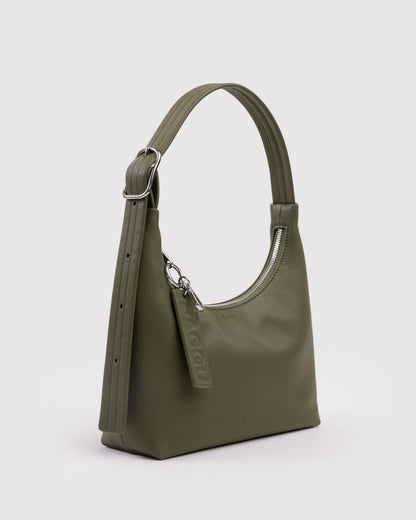 Baggu Everyday - Mini Recycled Leather Shoulder Bag Loden