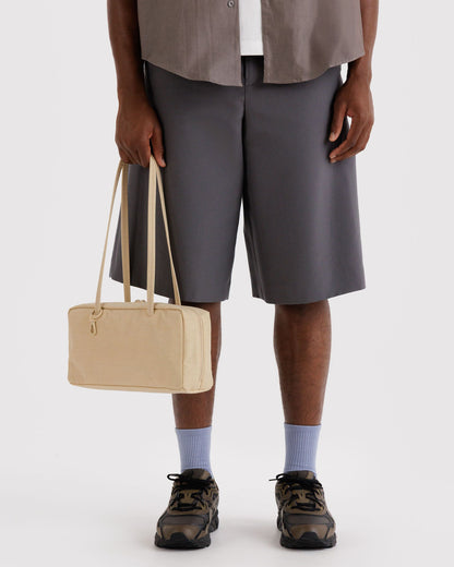 Baggu Exclusive - Nylon Bowler Bag Custard