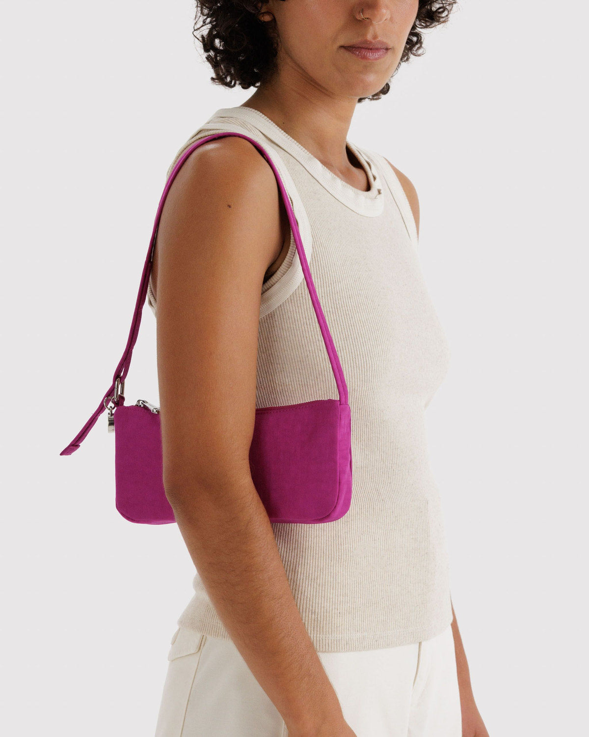 Baggu Great Value - Nylon Pochette Deep Fuchsia