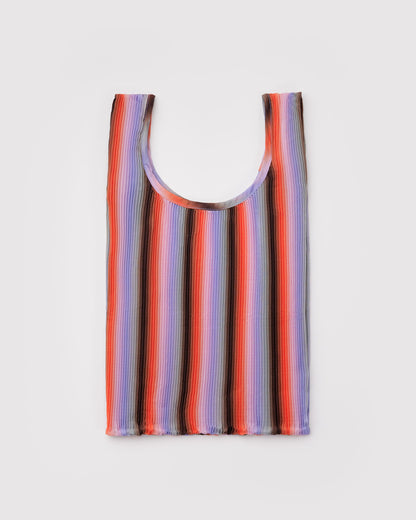 Baggu Quality - Pleated Baggu Gradient Stripe Poppy & Lilac