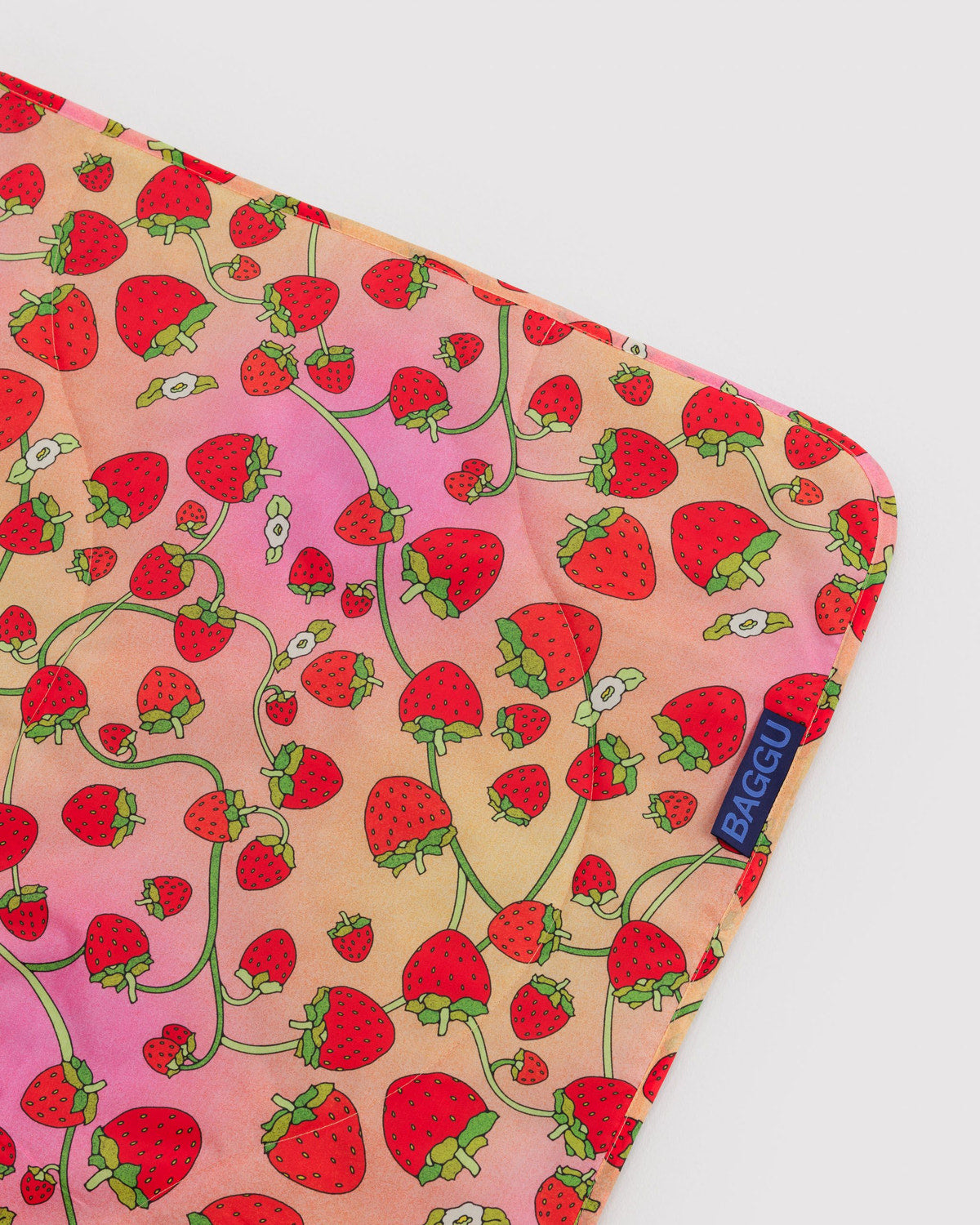 Baggu Recommended - Puffy Picnic Blanket Strawberry Blossom