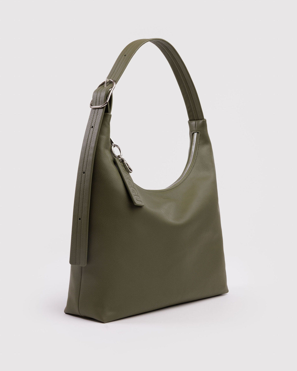 Baggu Premium - Recycled Leather Shoulder Bag Loden