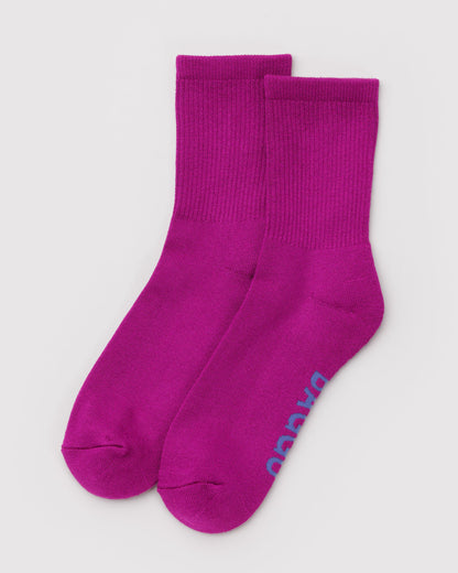 Baggu Classic - Ribbed Sock Deep Fuchsia