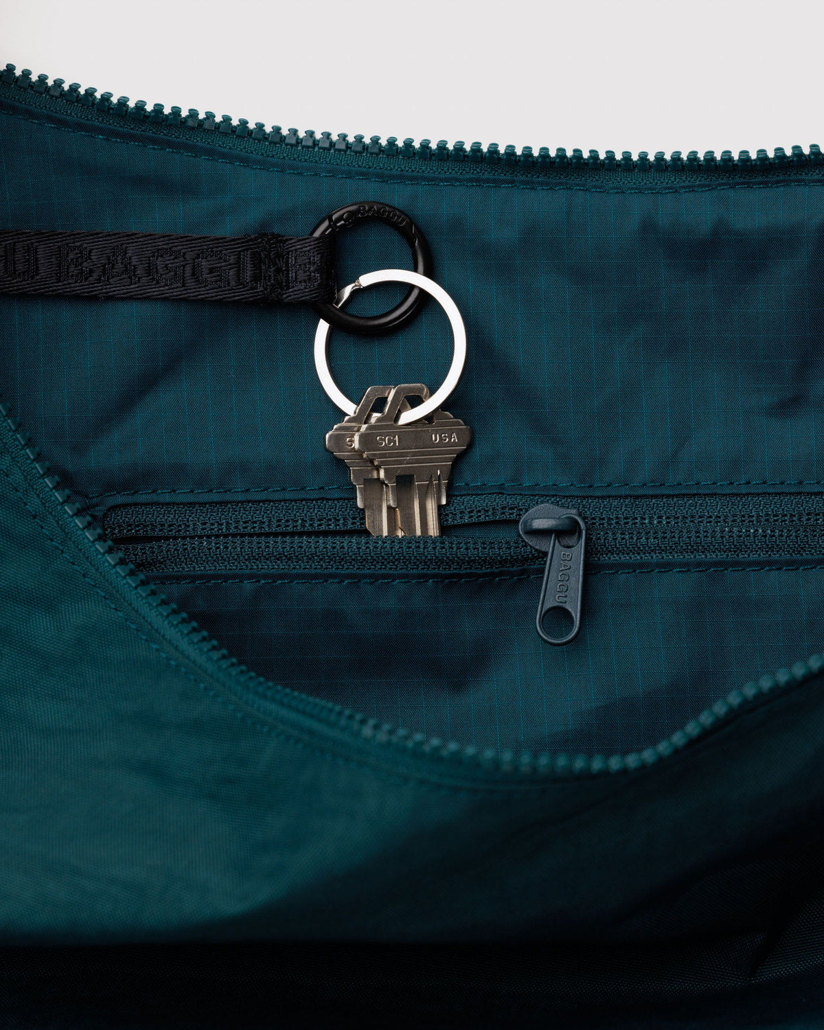 Baggu Sale - Large Nylon Crescent Bag Deep Sea