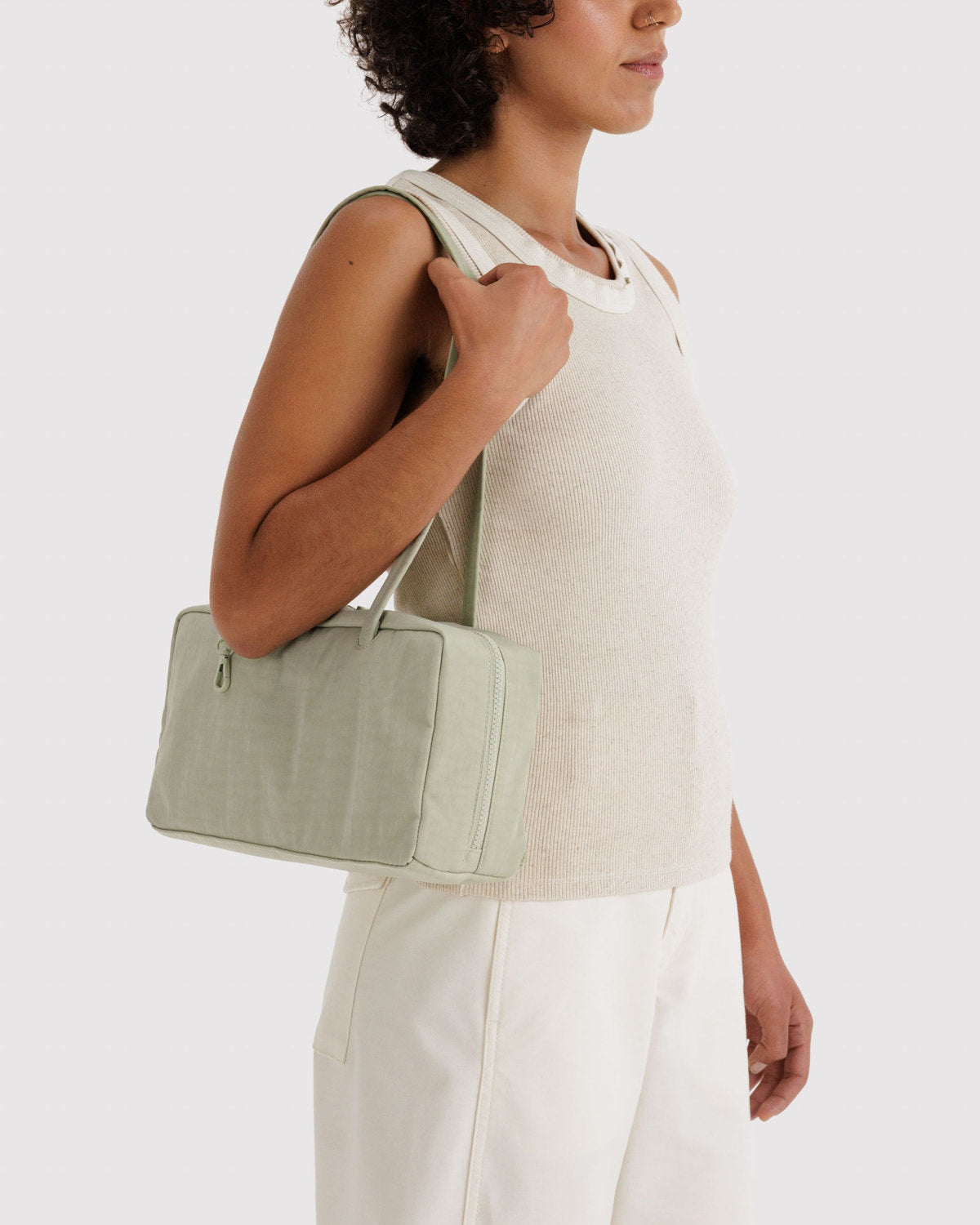 Baggu Exclusive - Nylon Bowler Bag Celadon