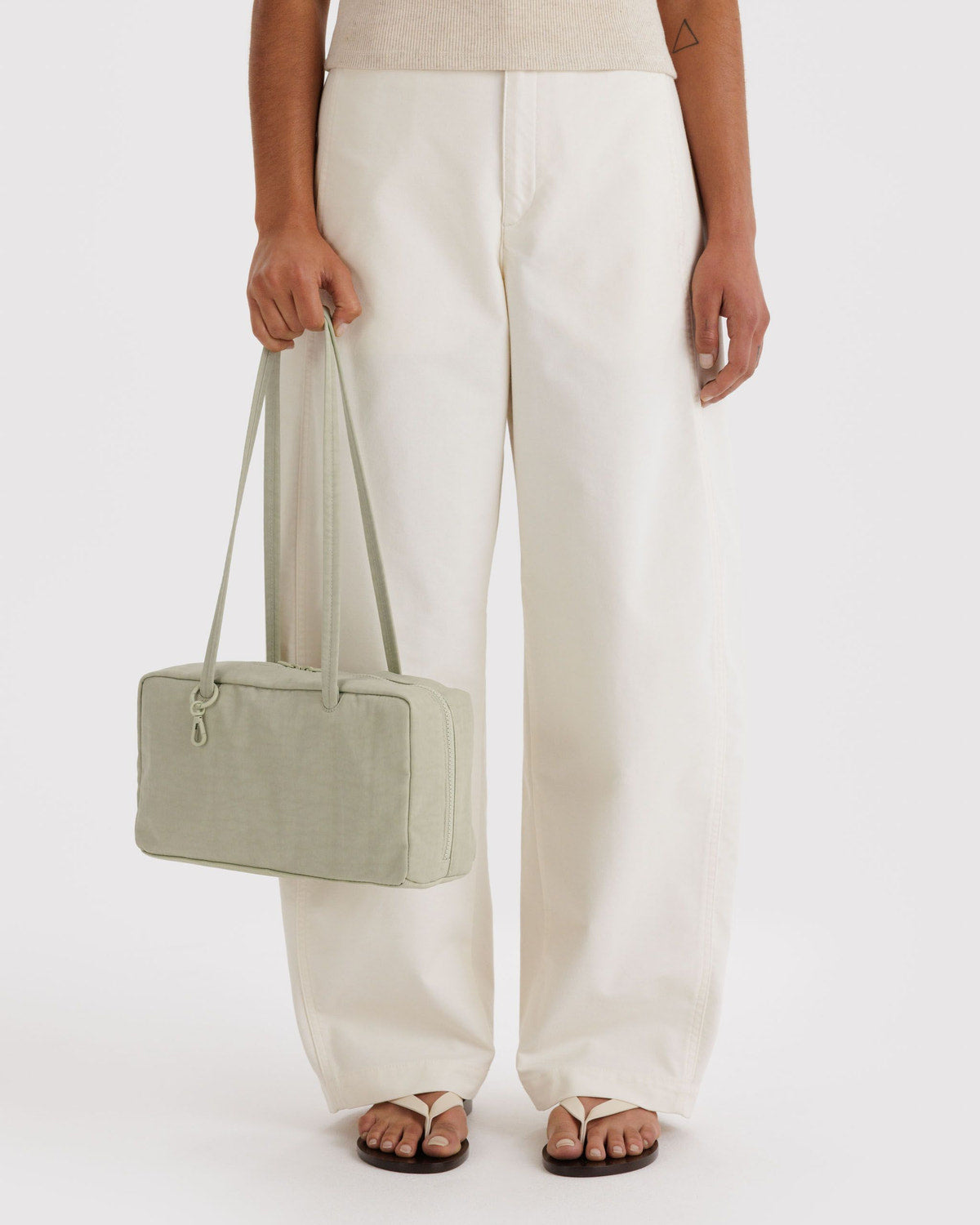 Baggu Exclusive - Nylon Bowler Bag Celadon