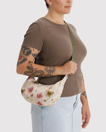Baggu Classic - Small Nylon Crescent Bag Abstract Floral