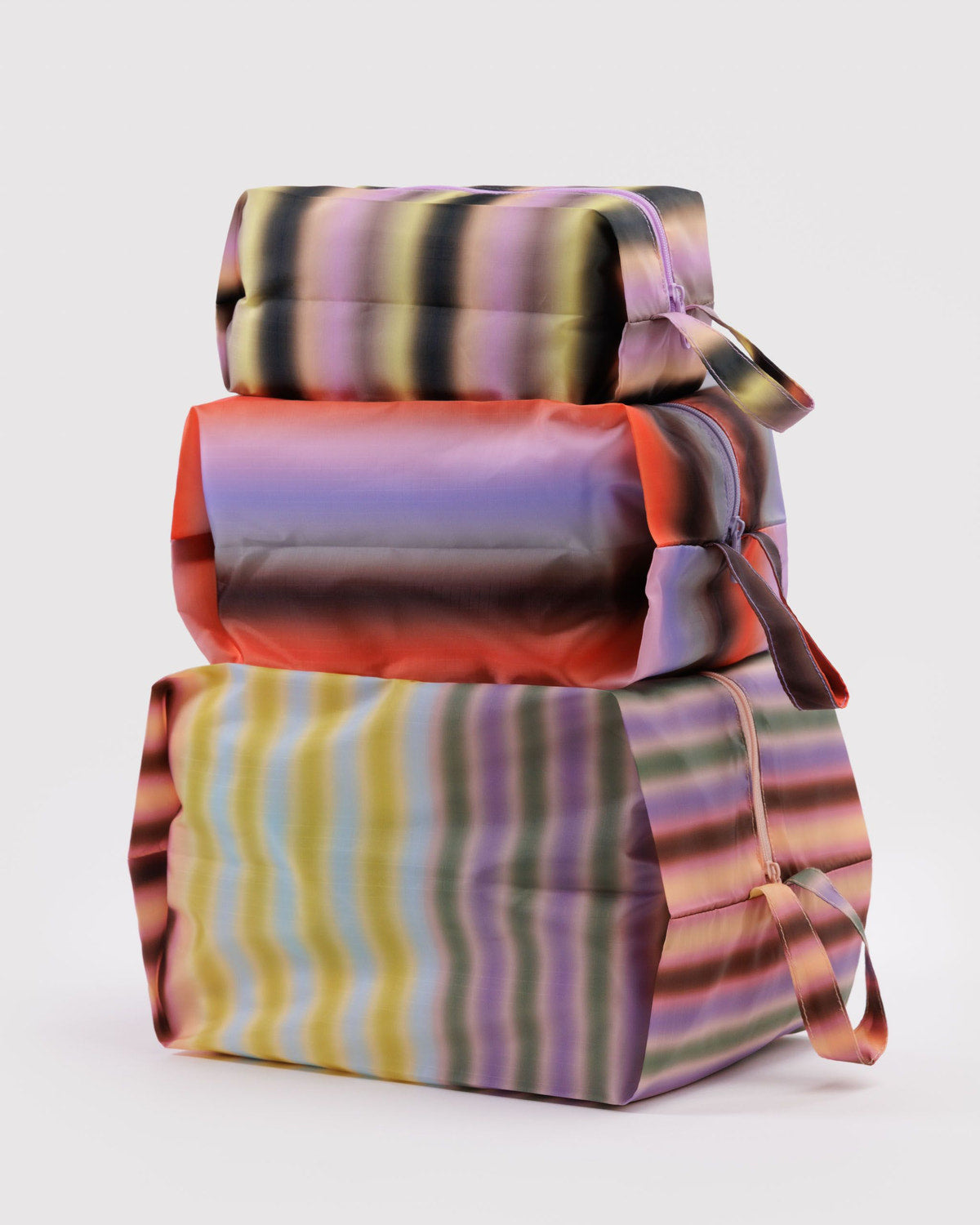Baggu Trending - 3D Zip Set Gradient Stripes