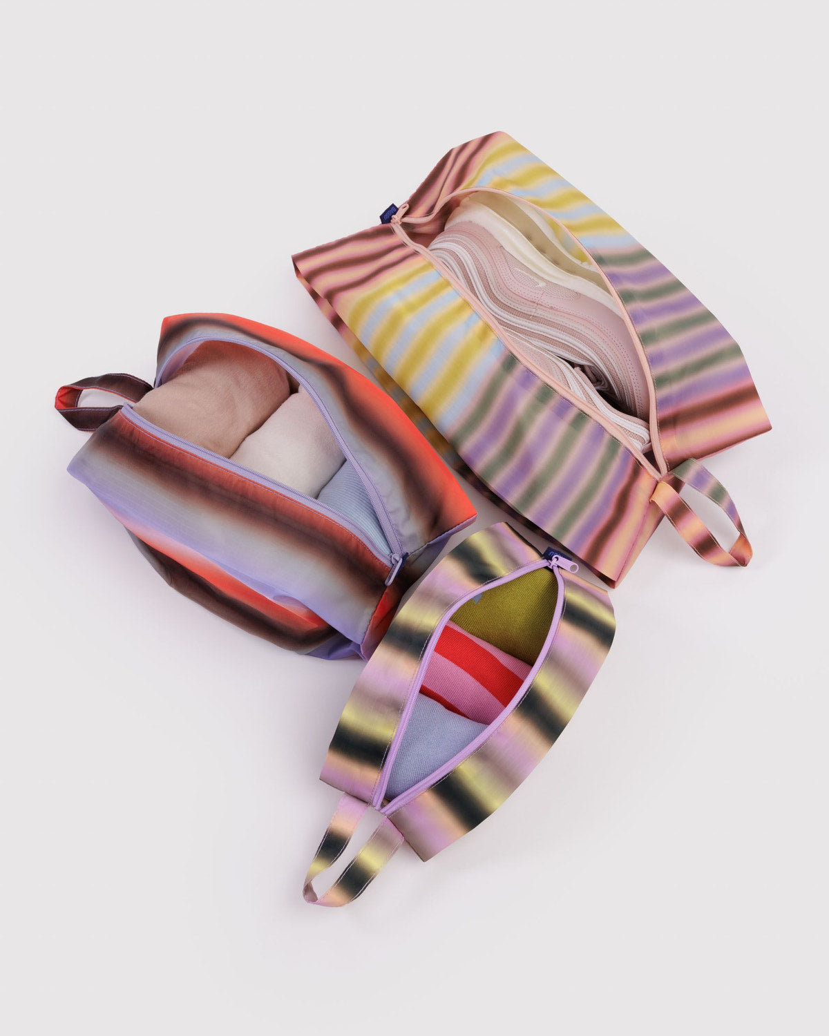 Baggu Trending - 3D Zip Set Gradient Stripes