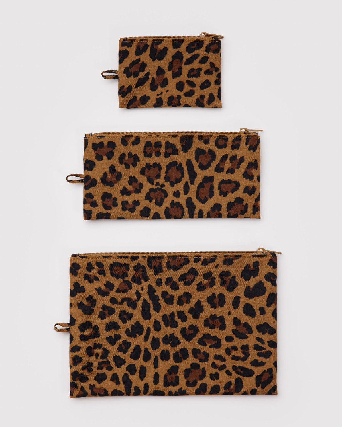 Baggu Classic - Flat Pouch Set Leopard