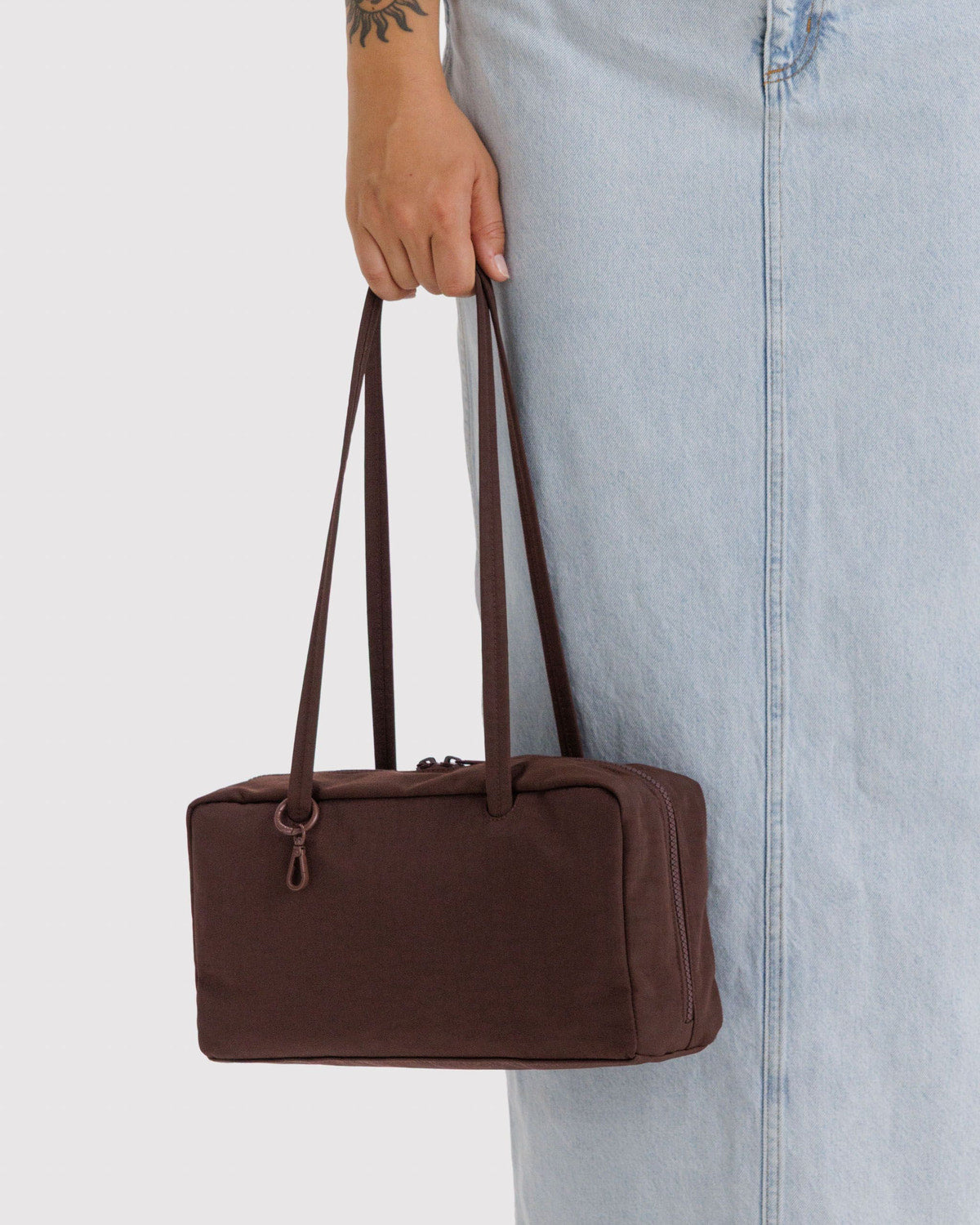 Baggu Discount - Nylon Bowler Bag Coffee