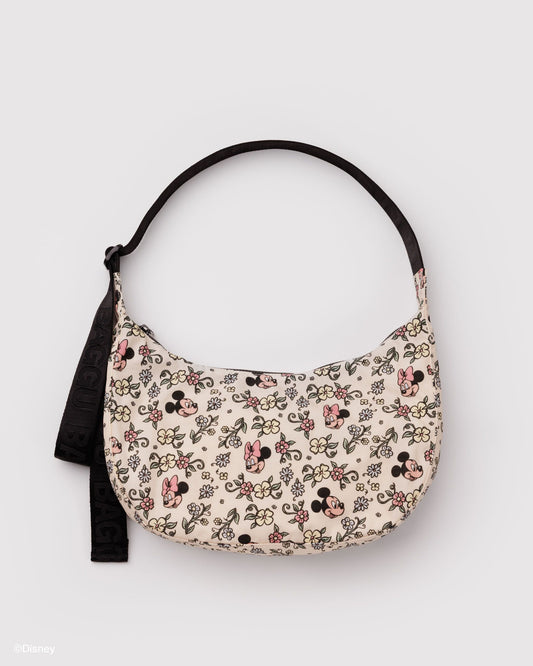 Baggu Exclusive - Medium Nylon Crescent Bag Storybook Floral
