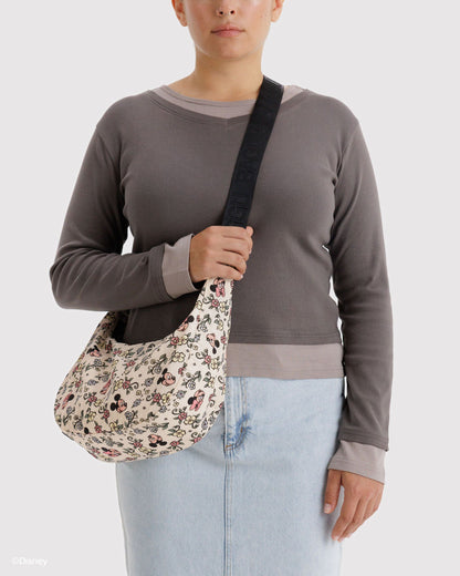 Baggu Exclusive - Medium Nylon Crescent Bag Storybook Floral