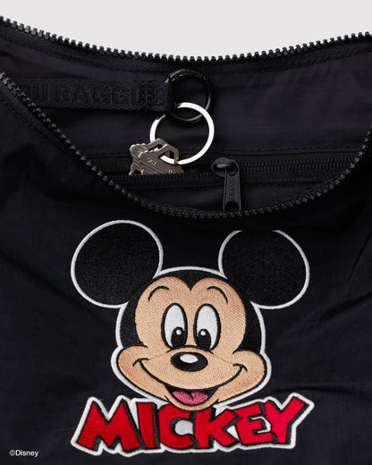 Baggu Latest - Medium Nylon Crescent Bag Embroidered Mickey Mouse Club
