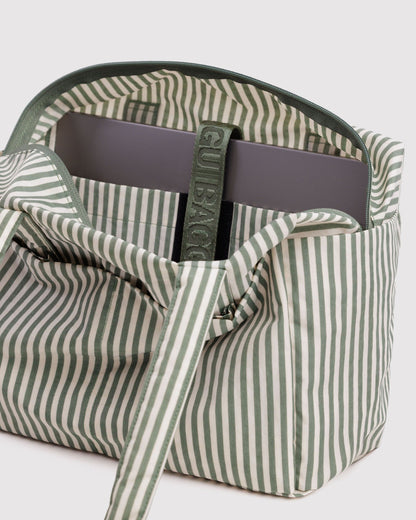 Baggu Signature - Everyday Cloud Bag Sage Stripe