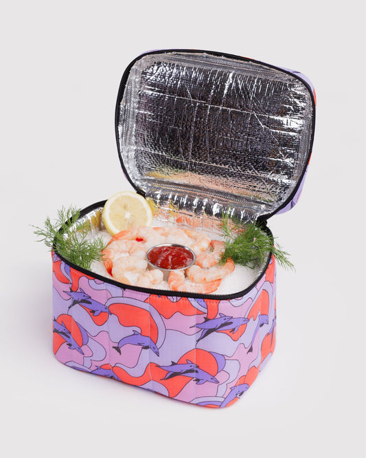 Baggu Discount - Puffy Lunch Bag Dolphins