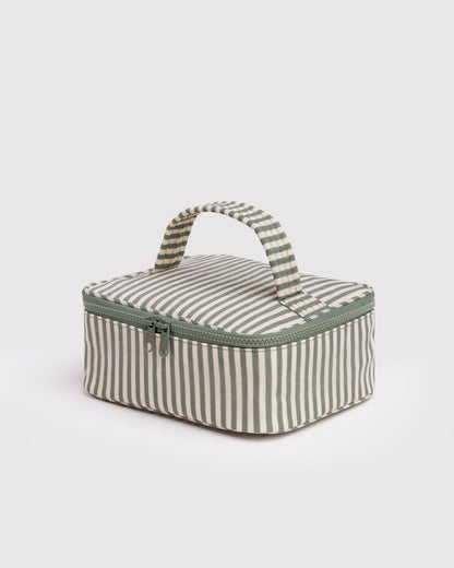 Baggu Classic - Small Cosmetic Case Sage Stripe