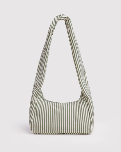Baggu Trending - Nylon Meringue Bag Sage Stripe