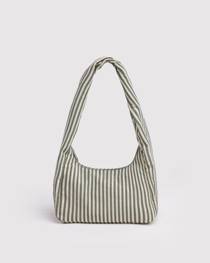 Baggu New - Small Nylon Meringue Bag Sage Stripe
