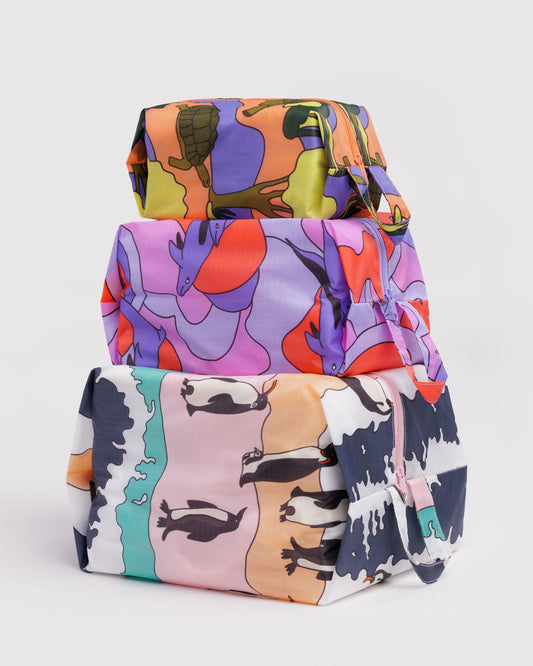 Baggu Latest - 3D Zip Set Vacation Animals